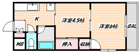 船橋駅 徒歩7分 4階の物件間取画像